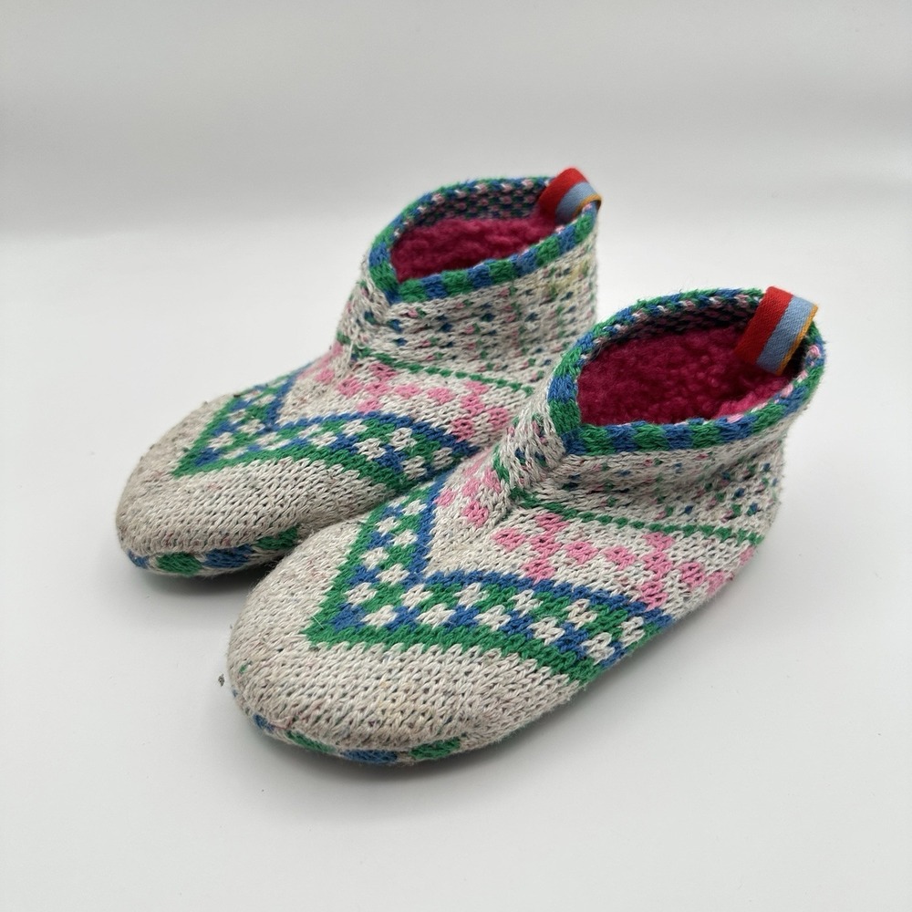 Bombas Gripper Slippers Toddler Size 5-7 House Shoes Camping Winter Lounge Cozy